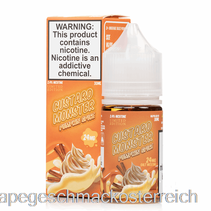 Kürbisgewürz – Vanillepudding-Monstersalze – 30 Ml, 24 Mg Vape-Geschmack